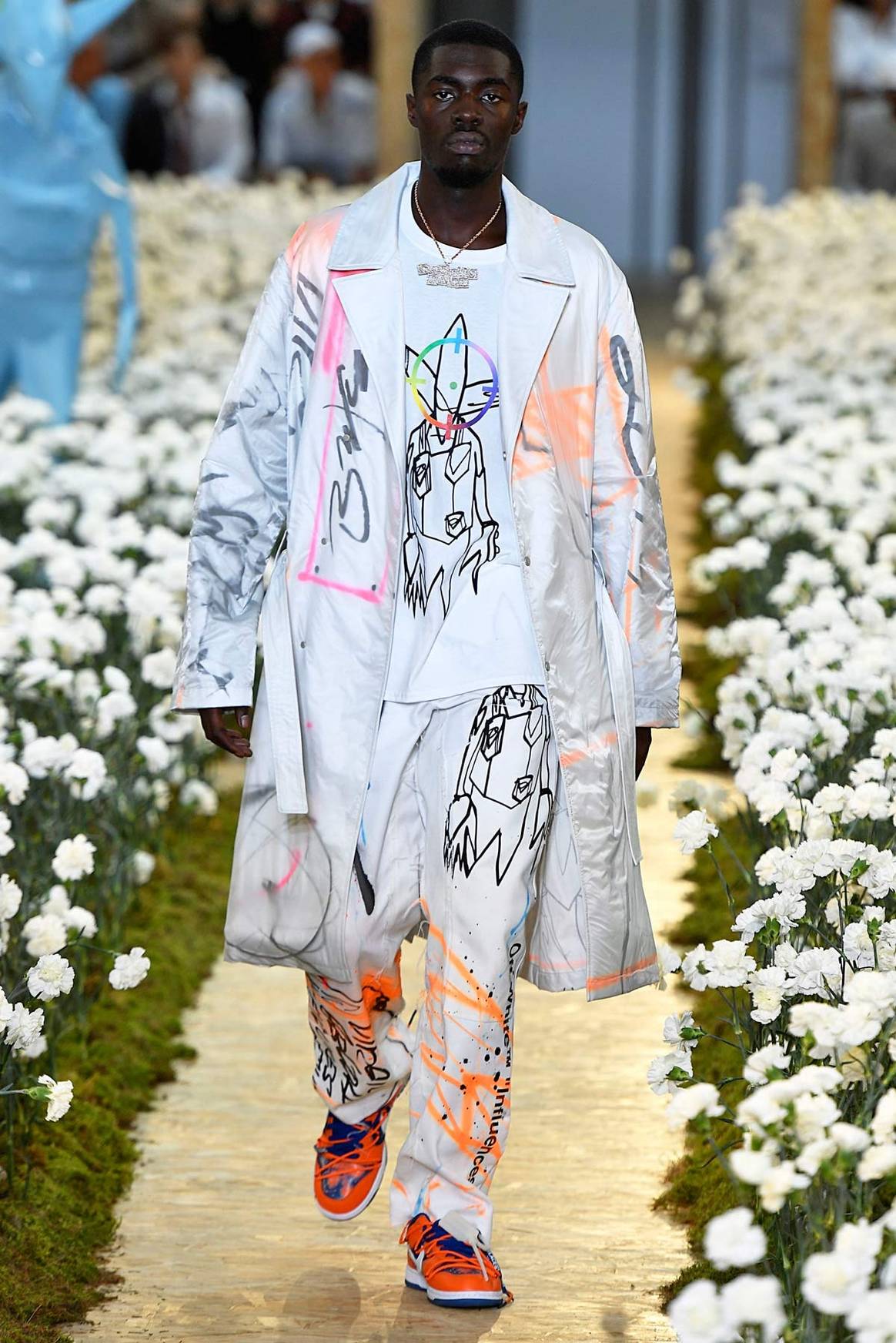Virgil Abloh brings out stars for Off White Paris fashion show