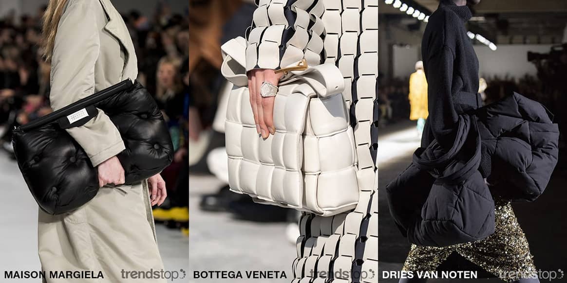 Images courtesy of Trendstop, left to right: Maison Margiela, Bottega Veneta, Dries Van Noten, all Fall Winter 2019-20.