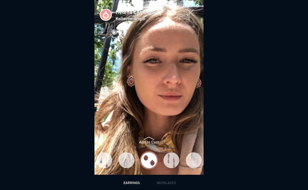 Jewelry shopping app launches AR feature for virtual try-ons