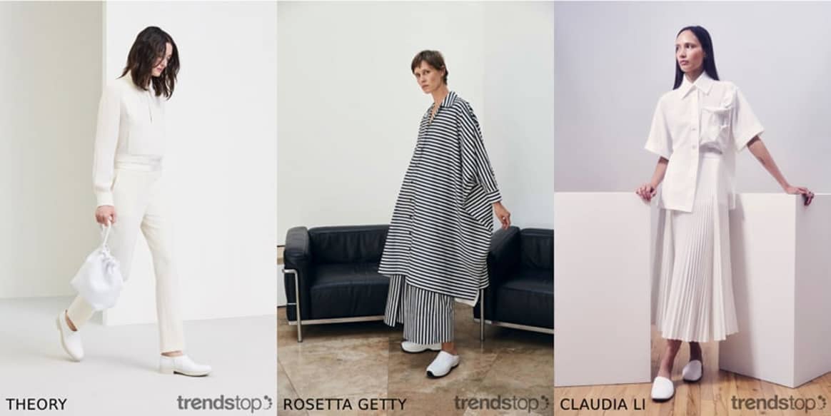 Photo : Trendstop, de gauche à droite : Theory, Rosetta Getty,
Claudia Li, collection Resort 2020