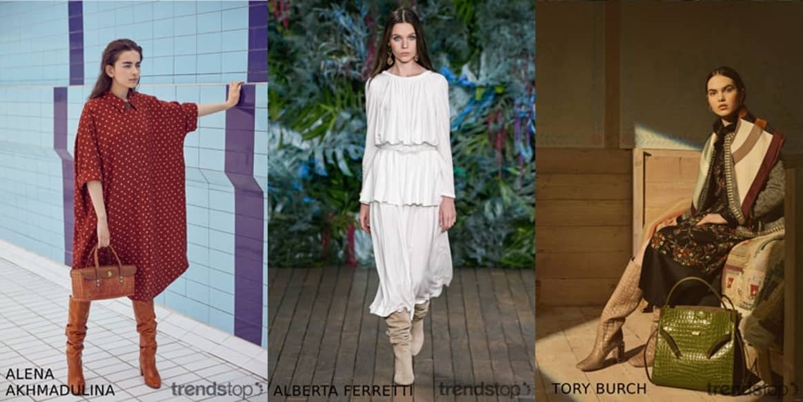 IImages courtesy of Trendstop, left to right: Alena
Akhmadullina, Alberta Ferretti, Tory Burch, all Resort 2020