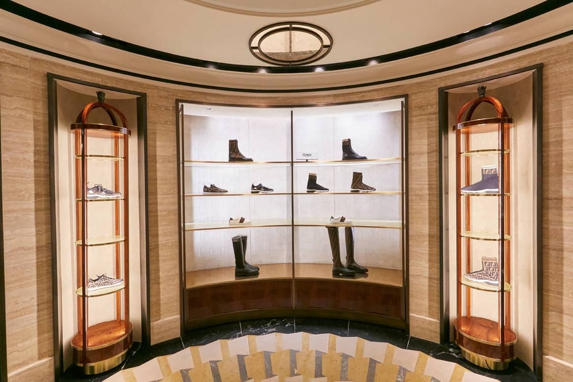 In Pictures: Fendi opens footwear pop-up in Harrods