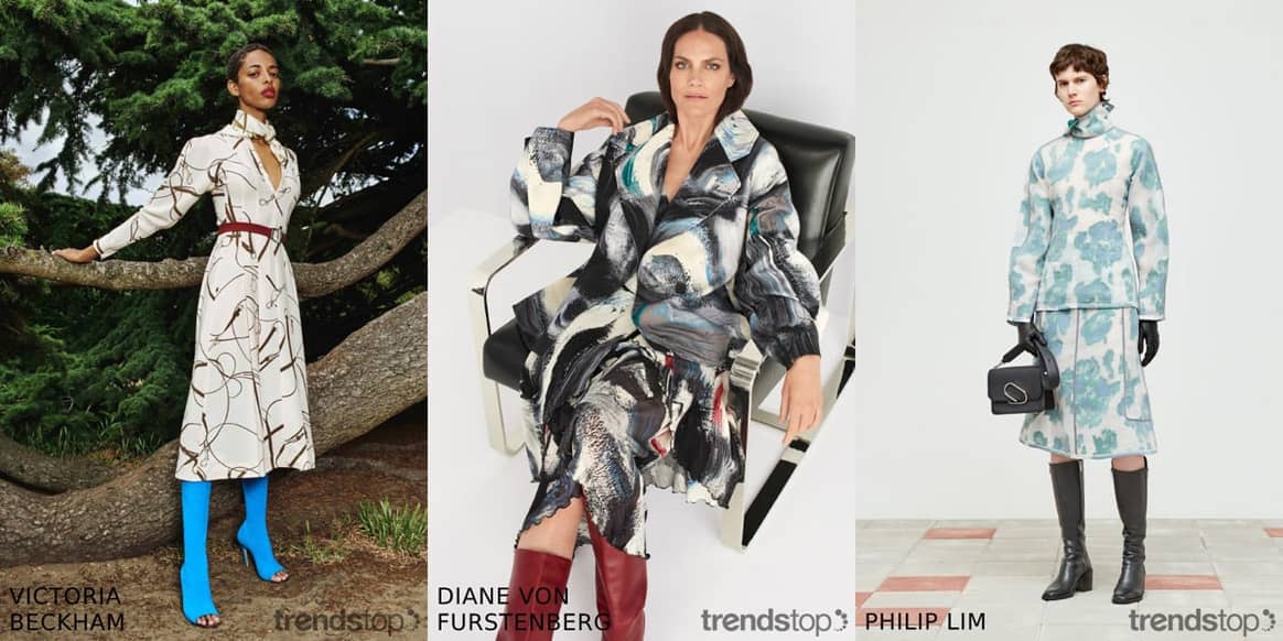 Imágenes cortesía de Trendstop, de izquierda a derecha:
Victoria Beckham, Diane Von Furstenberg, 3.1 Phillip Lim, todas de la
temporada Resort 2020