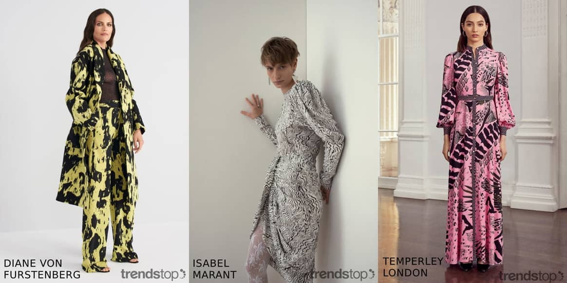 Imágenes cortesía de Trendstop, de izquierda a derecha: Diane
Von Furstenberg, Isabel Marant, Temperley London, todas de la temporada
Resort 2020