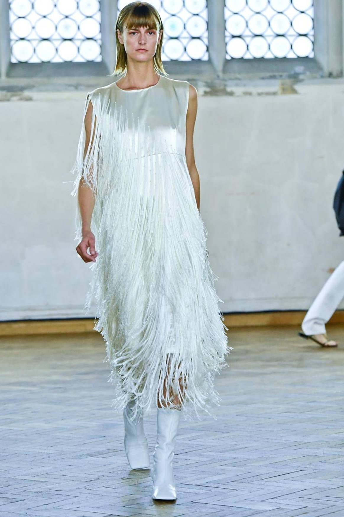 Dresses flow for Beckham, billow for Goddard: London fashion trends