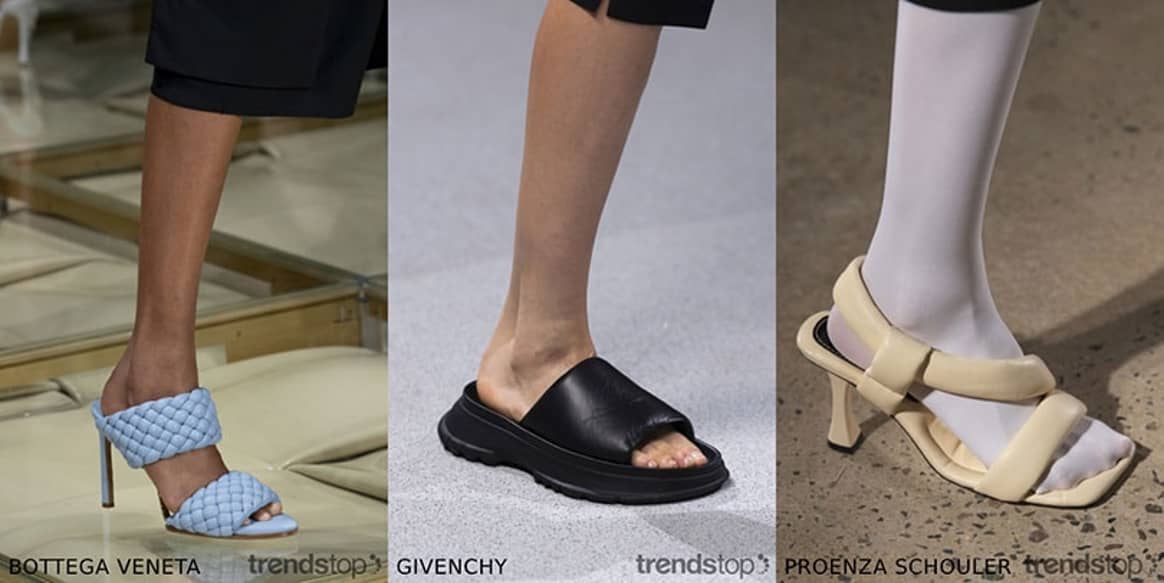 Photo : Trendstop, de gauche à droite : Bottega Veneta,
Givenchy, Proenza Schouler, printemps-été 2020.