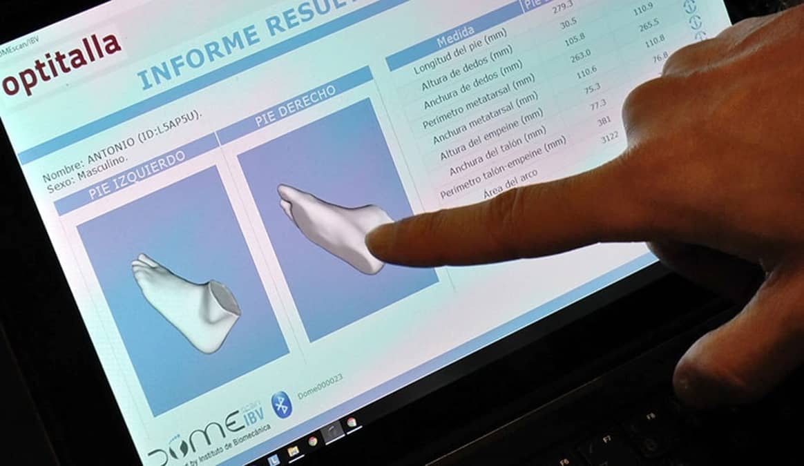 IBV lleva la tecnología de escaneado del pie en 3D a las tiendas físicas