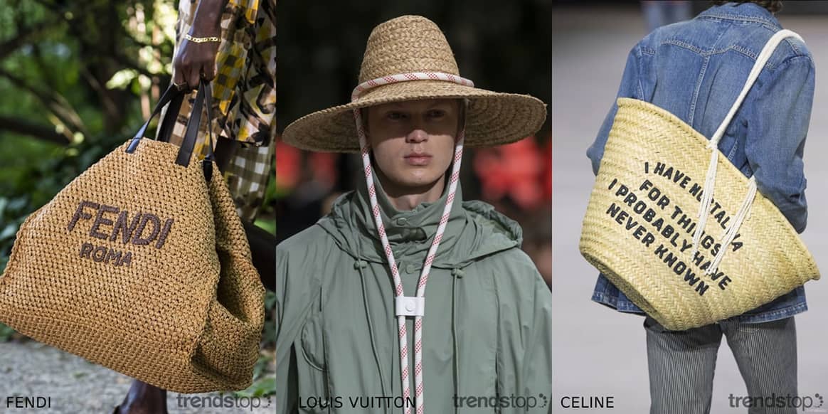 Imágenes cortesía de Trendstop, de izquierda a derecha: Fendi,
Louis Vuitton, Celine, todas de la temporada Primavera Verano 2020