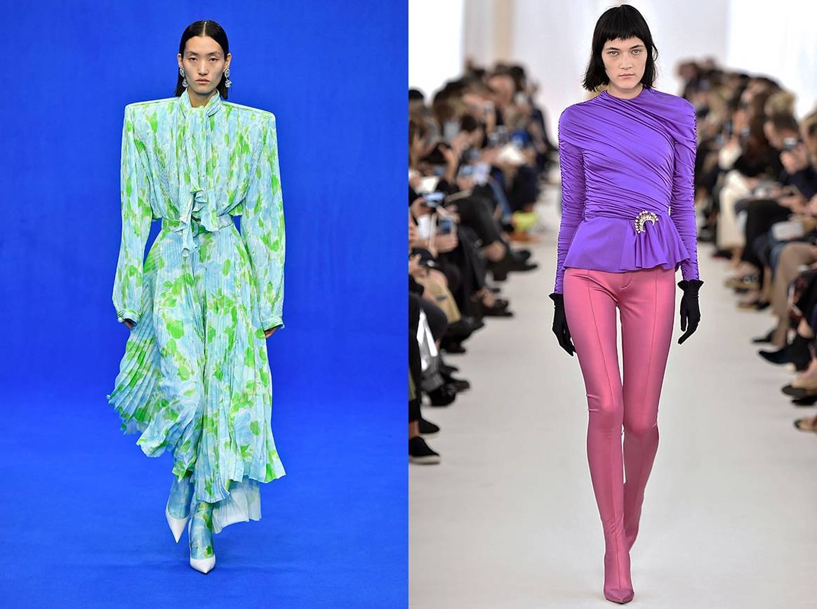 Prêt-à-porter Balenciaga, printemps 2020 et printemps 2017.
Photos : Catwalkpictures