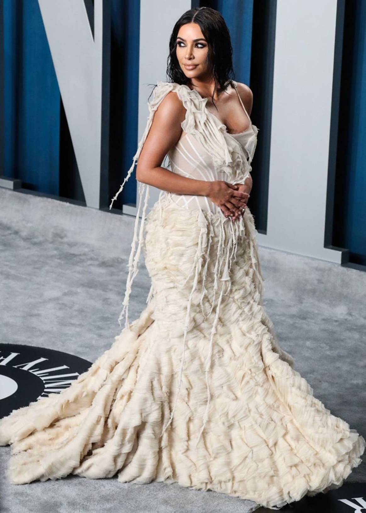 Kim Kardashian West 2020 Vanity Fair Oscar Party. Credit: Image Press Agency / NurPhoto