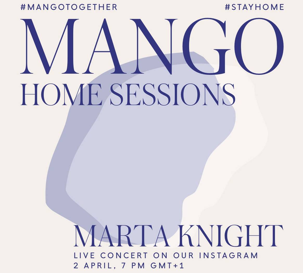 Mango lanza “Mango Home Sessions”: conciertos en directo a través de Instagram