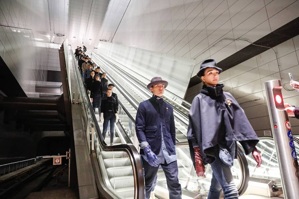 Mode-Metro Richtung G-Star bei der Amsterdam Fashion Week