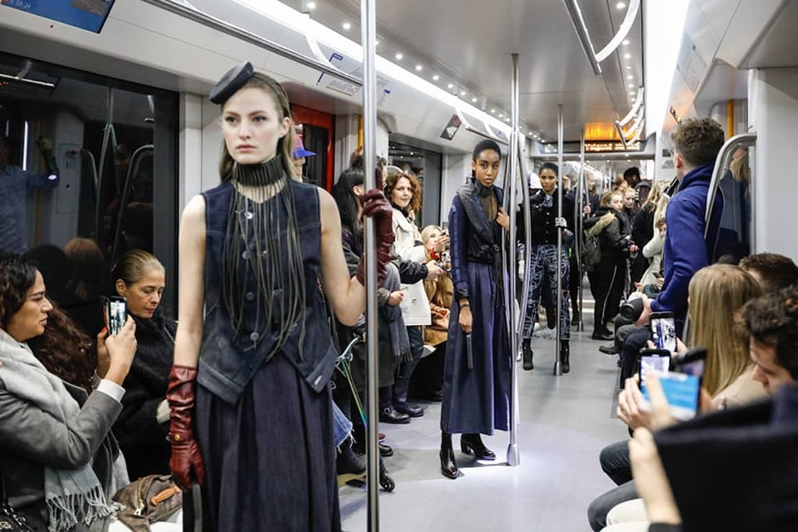 Mode-Metro Richtung G-Star bei der Amsterdam Fashion Week