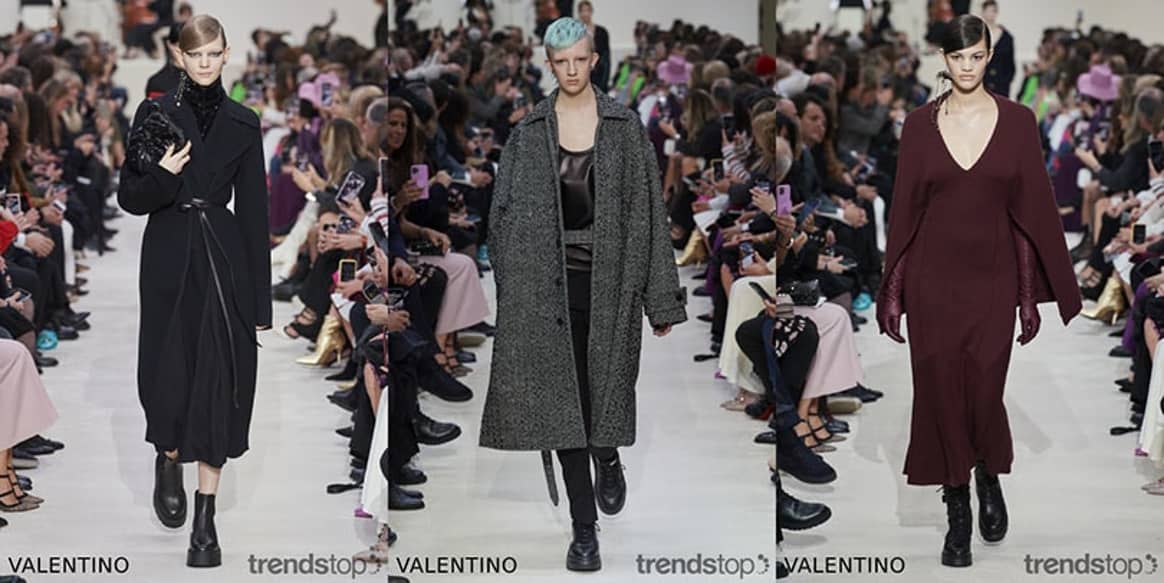 Crédit : Trendstop, de gauche à droite : Valentino
automne-hiver 2020-21.