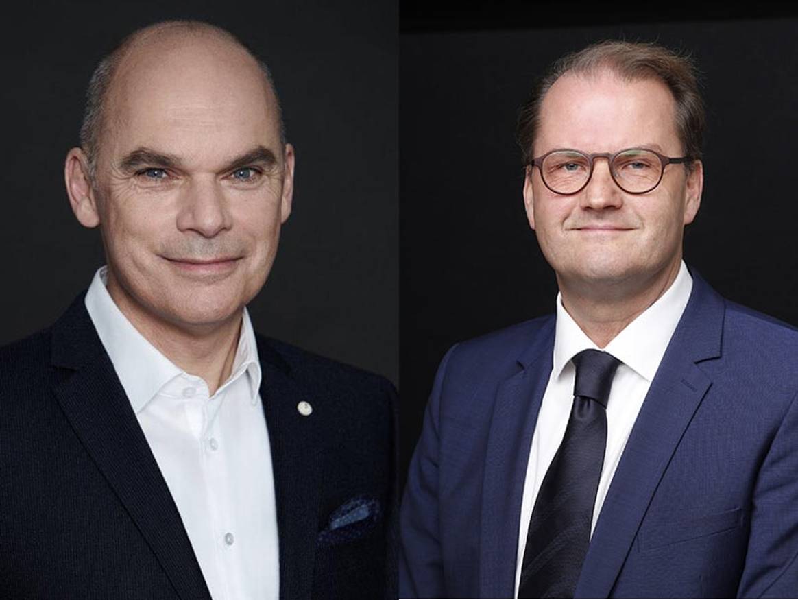 Immagine: Gerd Oliver Seidensticker, presidente
(sinistra) e
Thomas Lange, ceo di GermanFashion (destra)