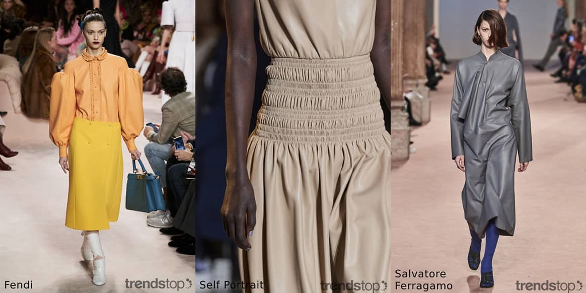 Фото Trendstop, слева направо: Fendi, Self Portrait,
Salvatore Ferragamo, Fall Winter 2020-21.