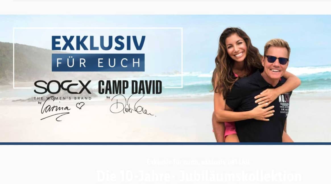Camp David & Soccx: Lidl-Sonderkollektion mit Dieter Bohlen und Carina Walz