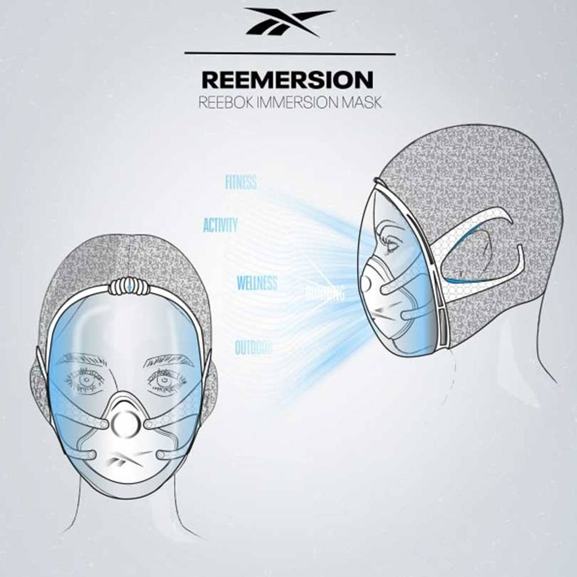 Бренд Reebok представил защитные маски для занятий спортом