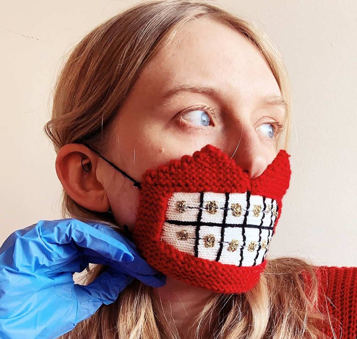 Icelandic designer makes 'scary' masks to encourage distancing