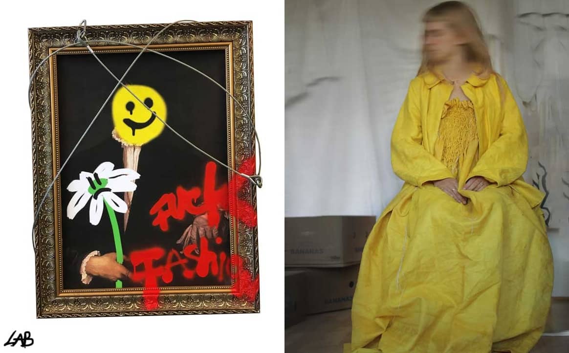 Links: werk van
Leonore Boeke. Foto: Leonore Boeke. Rechts: werk van Hanakin Henriksson.
Foto: Hanakin Henriksson