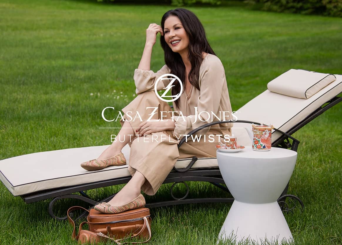 Catherine Zeta-Jones launches footwear collection with Butterfly Twists