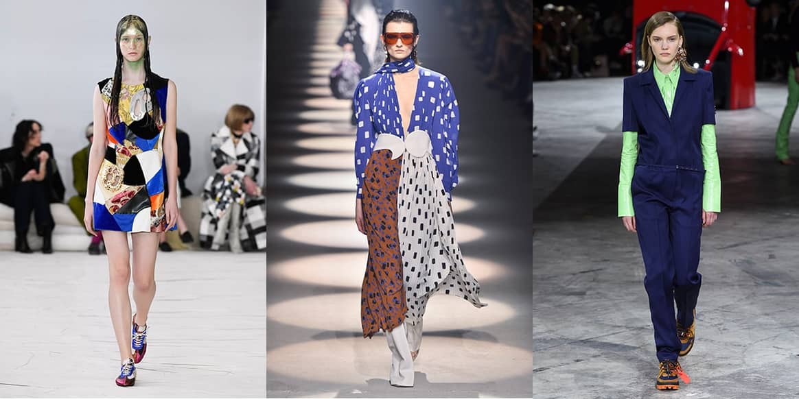 Bilder von links nach rechts: Marni, Givenchy, Off-White, alle Herbst/Winter
2020-21 | Catwalkpictures.