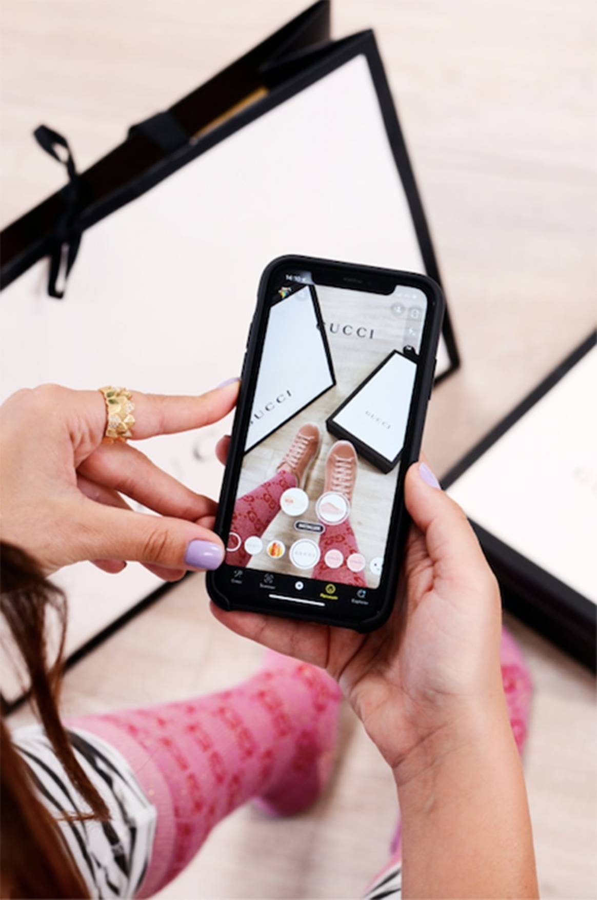L’application Snapchat lance l’option « Try-on » avec Gucci