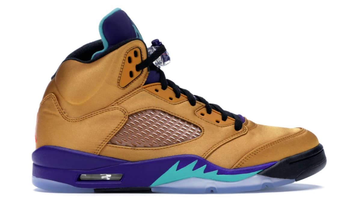 Jordan 5 fresh prince hot sale gold