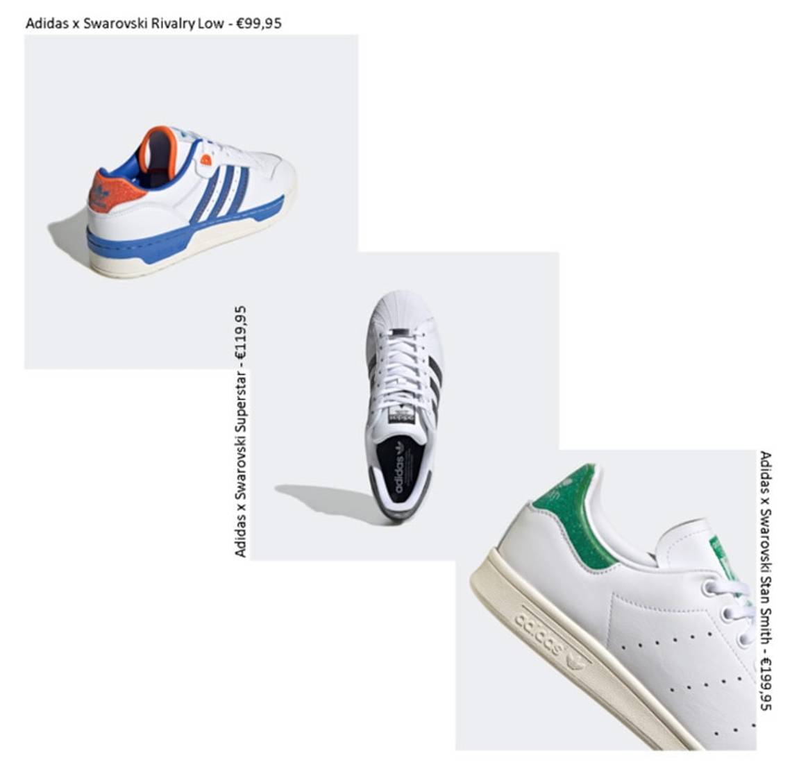 Swarovski revisite des modèles iconiques d’Adidas