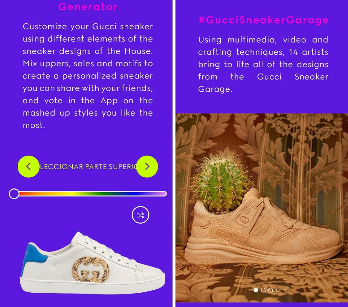 Gucci lanza sus primeras zapatillas 100 por cien virtuales