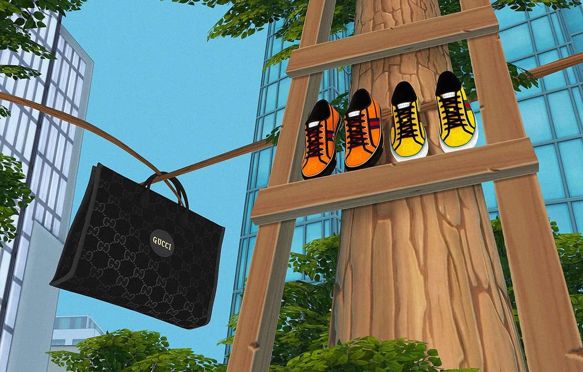Gucci lleva su colección sostenible al universo de Los Sims 4