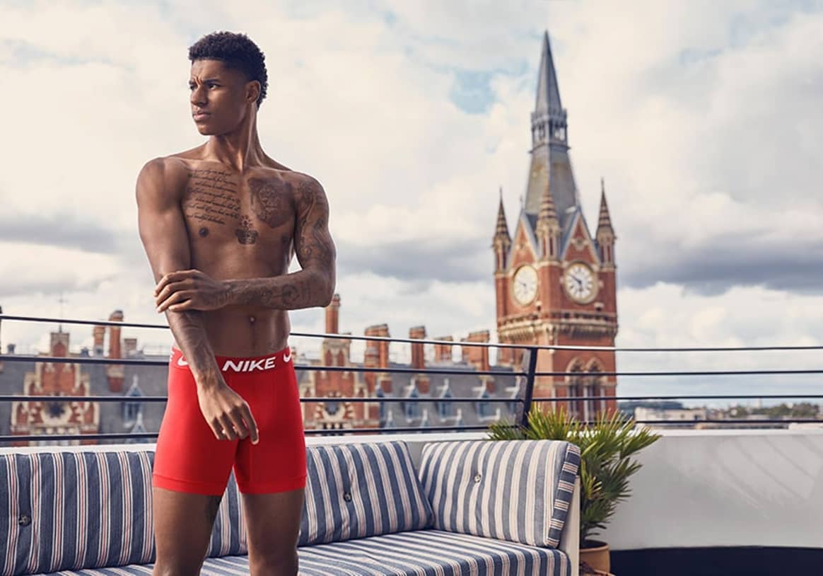 Marcus Rashford präsentiert die Nike AW20 Underwear Collection