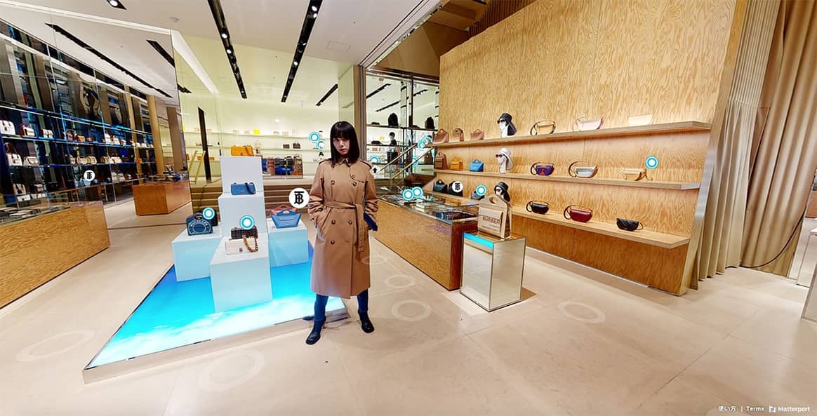 Burberry lanceert een virtuele replica van flagship store in Tokio