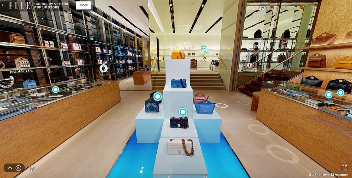 Burberry lanceert een virtuele replica van flagship store in Tokio