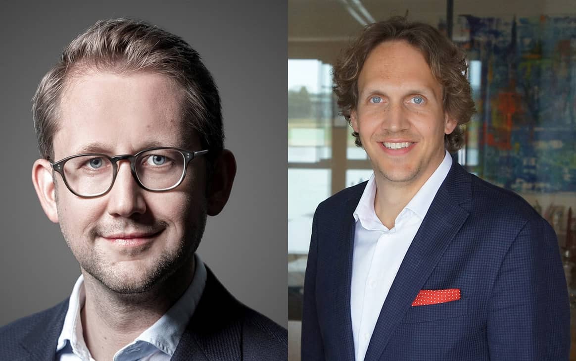 Bild: Tobias Humpert, geschäftsführender Gesellschafter Hachmeister + Partner (links) und Thomas Ebenfeld, Managing Partner Concept M (rechts)