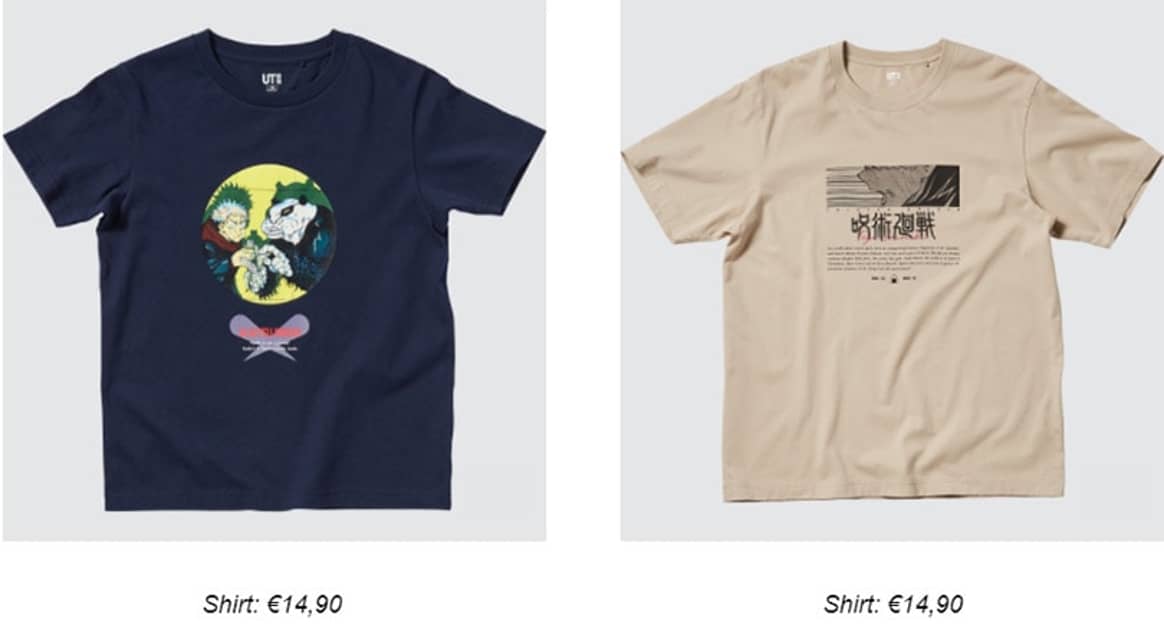 UNIQLO UT lanceert exclusieve designs op t-shirts met zeer populaire manga-serie Jujutsu Kaisen op 7 juni