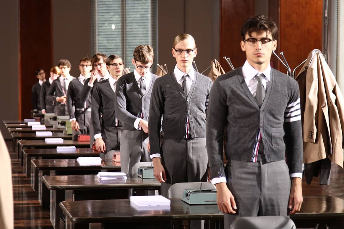 Thom Browne’s performance The Officepeople is wowed visitors in 2009
