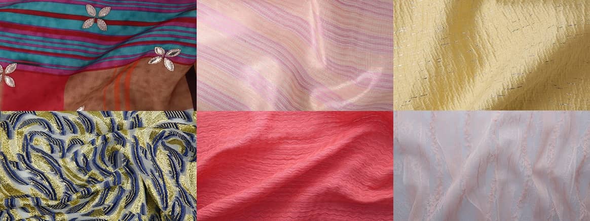 Image: six fabrics that fit the trend
Hypnotising. Image taken at Premiere Vision, courtesy of Kleur &
Stijl