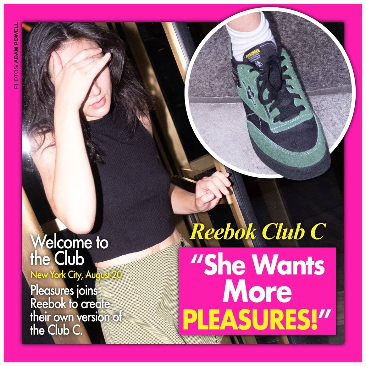 Neue Collab zwischen PLEASURES x Reebok