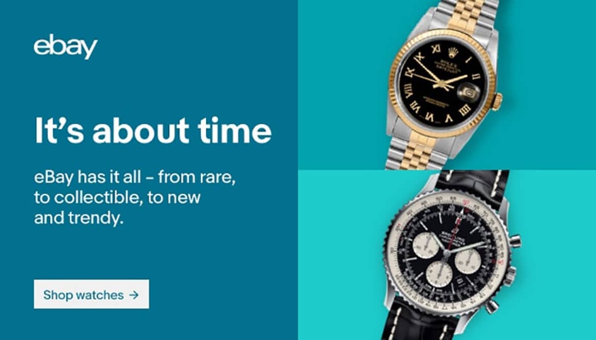 eBay is the place to buy pre-loved watches with its ‘Authenticity Guarantee’
