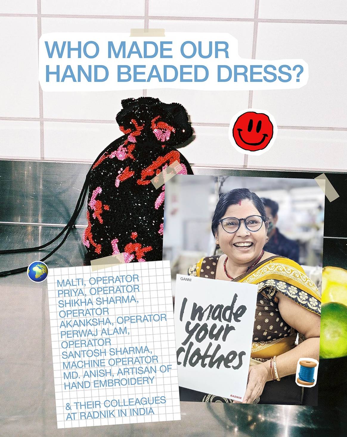 GANNI took part in Fashion Revolution’s #whomademyclothes campaign earlier this year.