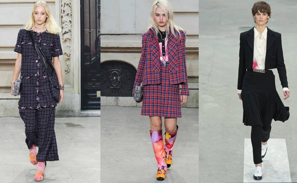 PFW: Lagerfeld presentó la colección Chanel como una manifestación callejera feminista