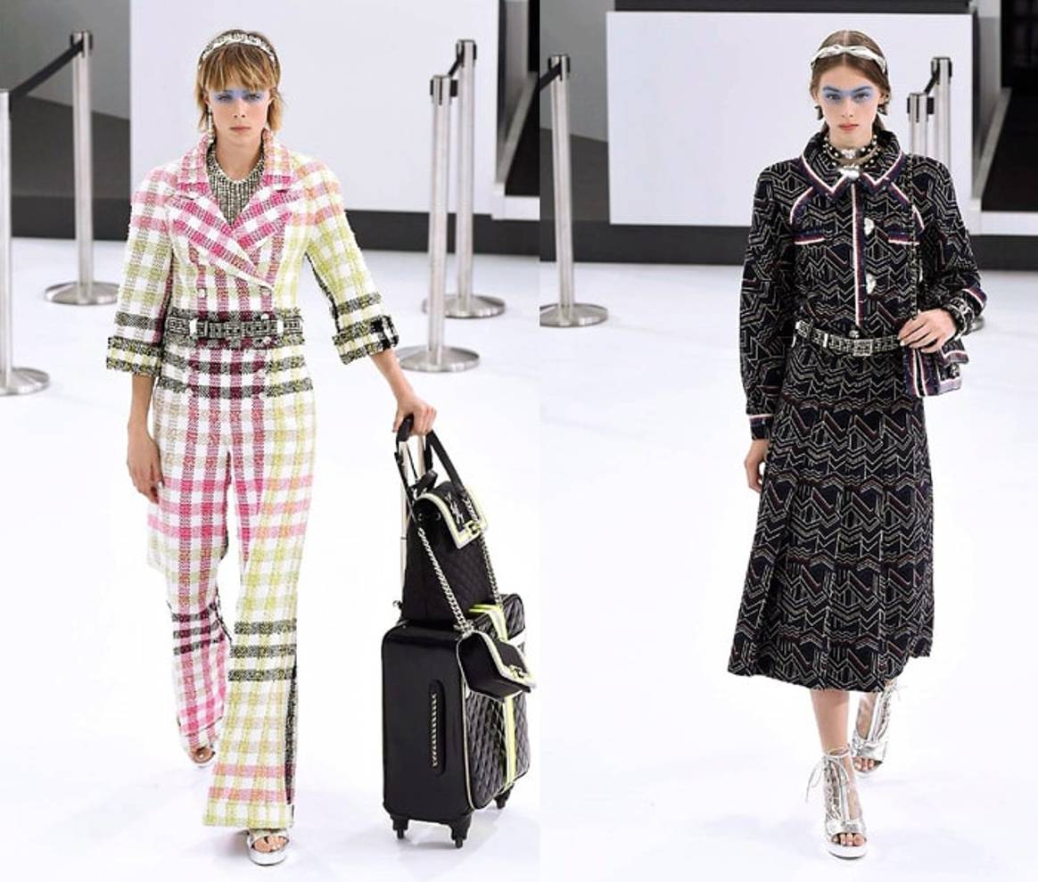 Moda en París: Lagerfeld invita a viajar con "Chanel Airlines"
