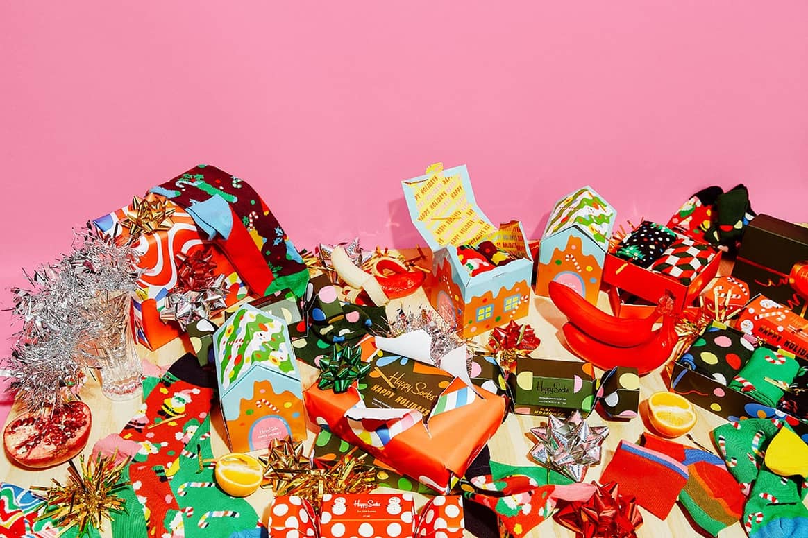 Be Present This Christmas With Happy Socks & Gaten Matarazzo