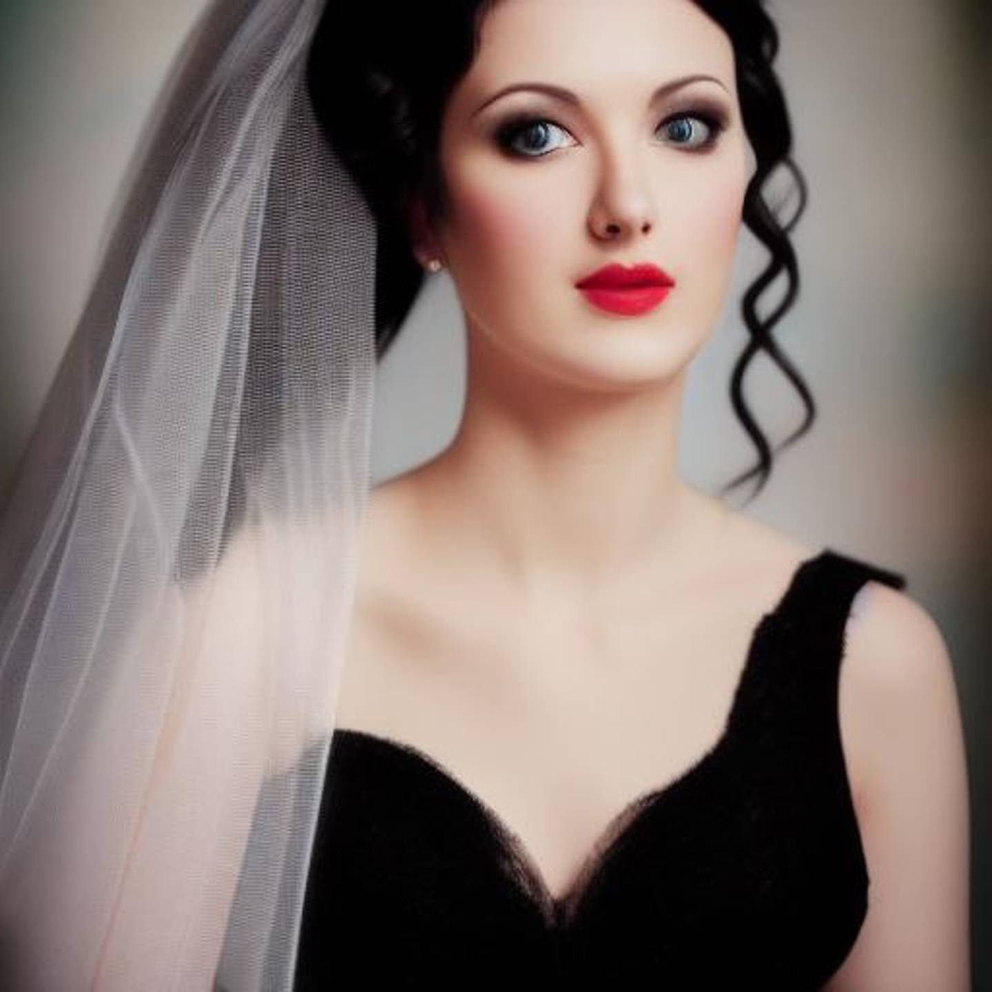 Black wedding dress 