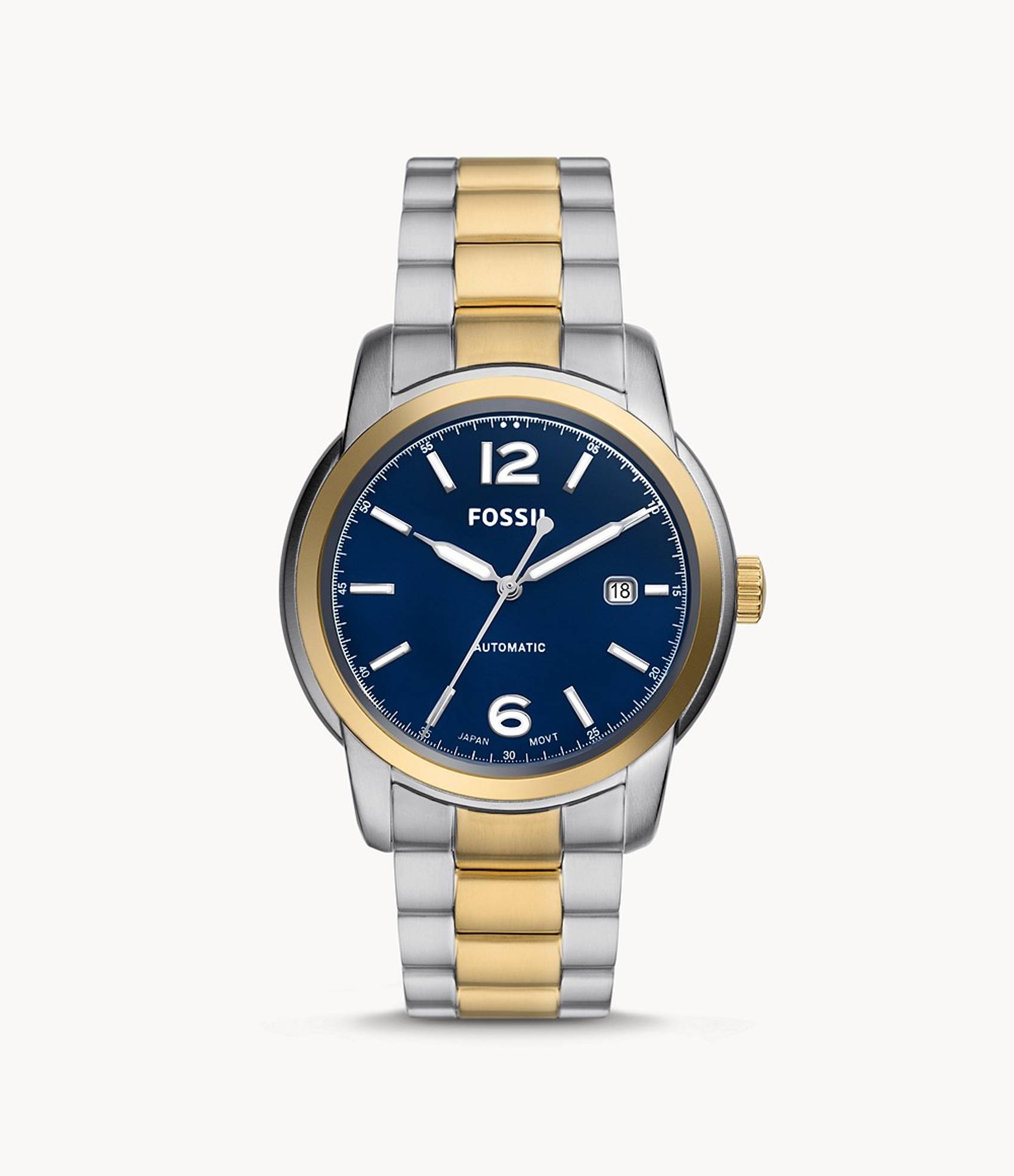 Heritage Automatic Two-Tone Stainless Steel Watch | Fossil