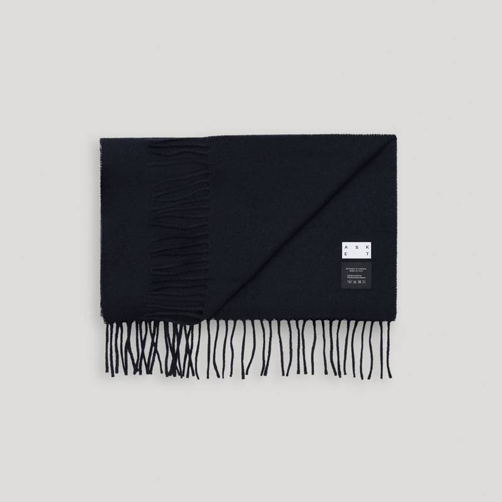 The Cashmere Wool Scarf Dark Navy