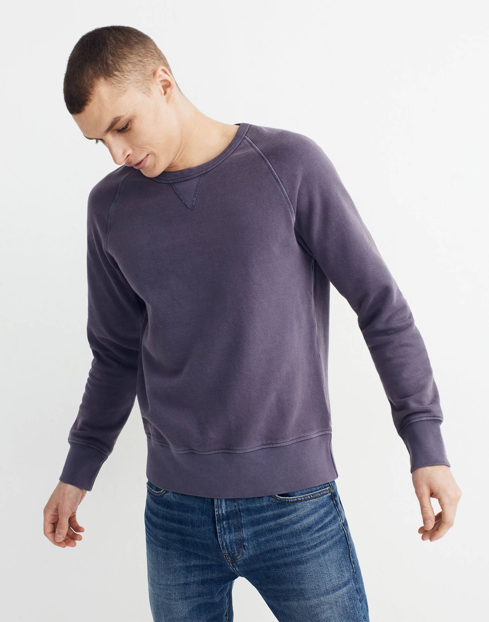 Garment-Dyed Crewneck Sweatshirt