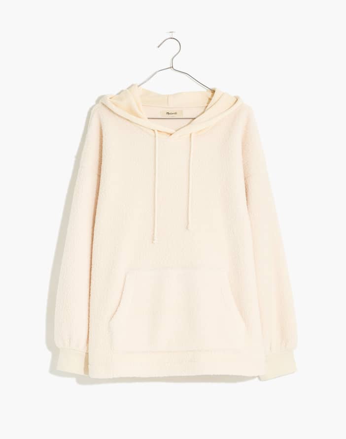 (Re)sourced Fleece Bubble-Sleeve Hoodie Sweatshirt | Madewell