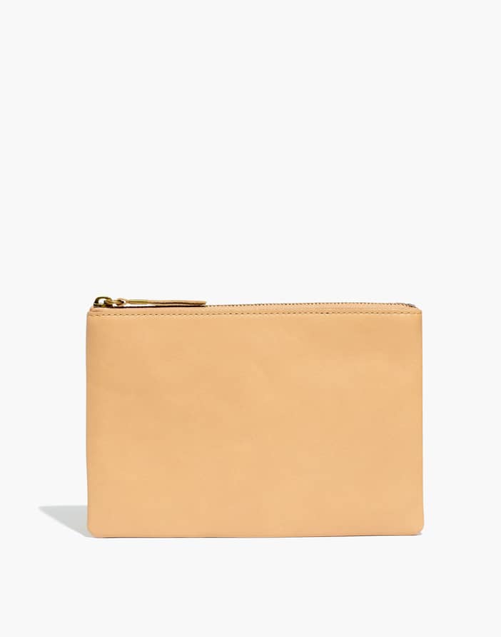 Madewell leather pouch discount clutch